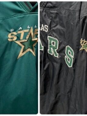 Vintage Dallas Stars Reversible Pullover Jacket
